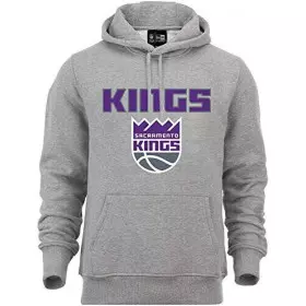 Sweat à Capuche NBA Sacramento Kings New Era Team logo Gris