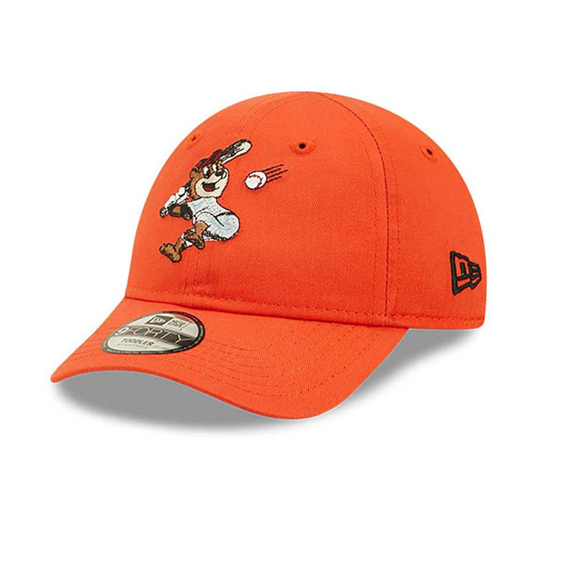 Gorra MLB Mascot New Era League Essential 9Forty Naranja para Bebe