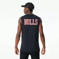 Débardeur NBA Chicago Bulls New Era Team Logo Noir pour homme