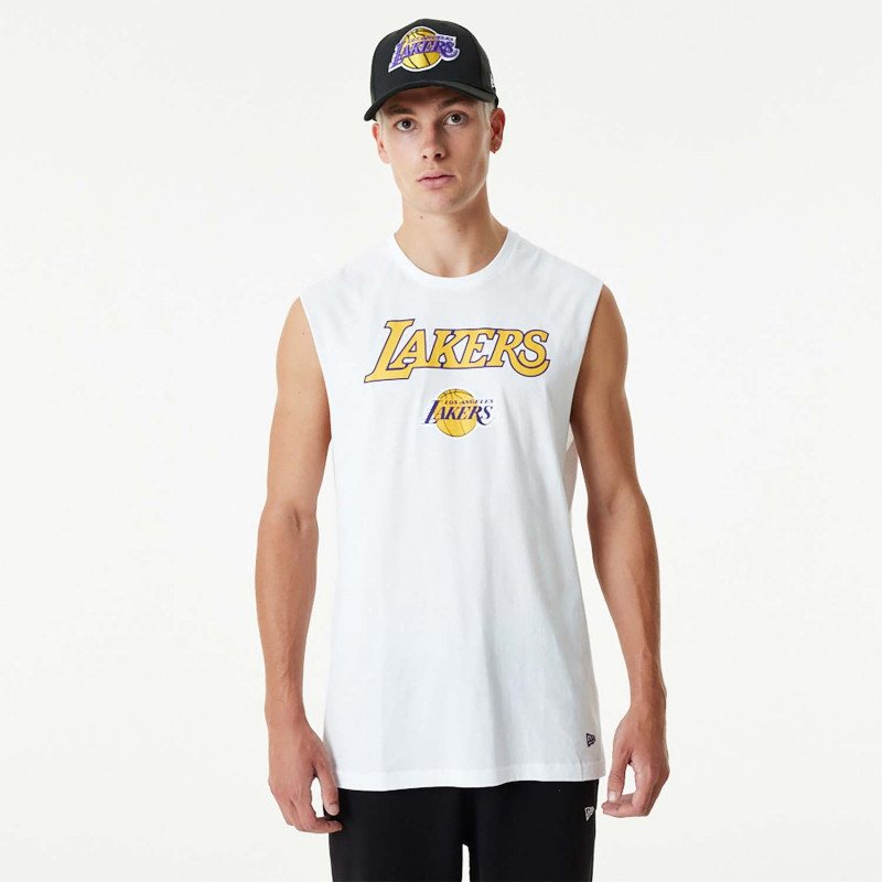 Camiseta de beisbol NBA Los Angeles Lakers New era negro