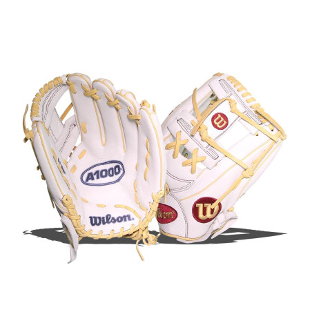 Gant de Softball Wilson A1000 Fastpich T1175 11.75" Blanc