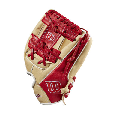 Youth's Wilson A500 23 11" Cream Red Baseball Gloves