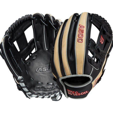Gant de Baseball Wilson A500 23 11.5" Noir Crème Pour enfant