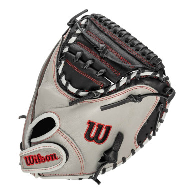 Gant de Baseball Catcher Wilson A500 23 32" Gris pour enfant