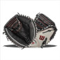 Youth's Wilson A500 23 32" Catcher Mitt Baseball Gloves Grey