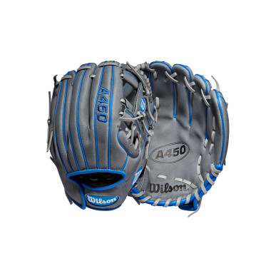 Guantes de Beisbol Wilson A450 22 10.75" Gris