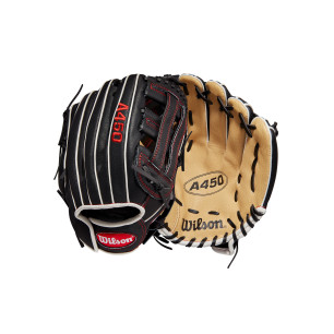 Youth's Wilson A450 22 11" Baseball Gloves Black