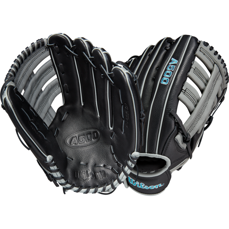 Youth's Wilson A500 23 12.5" black Baseball Gloves