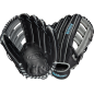 Guante de Béisbol Wilson A500 23 12.5" negro para nino