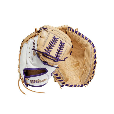 Guante de Softbol Catcher Wilson A2000 Aubree Munro Superskin 34" Catcher Blanc