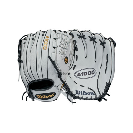 Guante de Softbol Wilson A1000 Fastpich V125 22 12.5" Blanco
