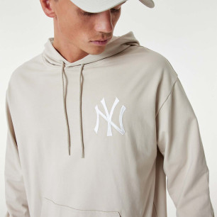 Sweat à Capuche MLB New York Yankees New Era League Essential Oversize Beige