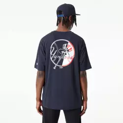 T-shirt MLB New York Yankees New Era Team Graphic Marina para hombre