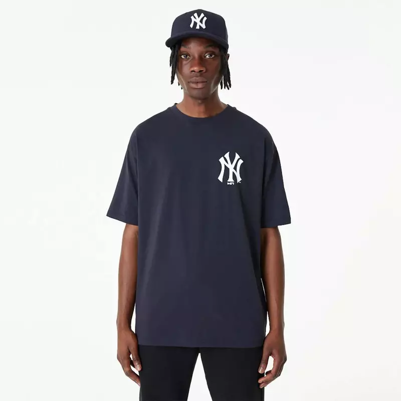 T-Shirt MLB New York Yankees New Era Team Graphic Bleu marine