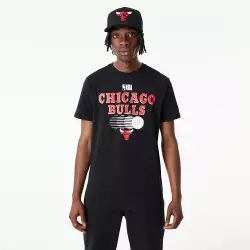 T-Shirt NBA Chicago Bulls New Era team Graphic Noir pour Homme