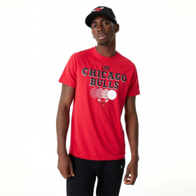 T-shirt NBA Chicago Bulls New Era Team Graphic Rojo para hombre