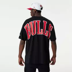T-shirt NBA Chicago Bulls New Era Infill Logo Oversize Noir
