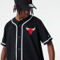 Maillot de Baseball NBA Chicago Bulls New era Jersey Noir