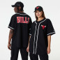 Men's New era Baseball jersey NBA Chicago Bulls black