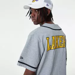 Camiseta de beisbol NBA Los Angeles Lakers New era Gris