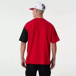 T-shirt NBA Chicago Bulls New Era Cut and Sew Oversize Rojo