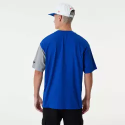 T-Shirt NBA New York Knicks New Era Cut and Sew Oversize Bleu