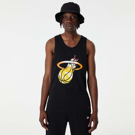Men's NBA Miami Heat New Era Sky Print Tank Black