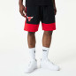 Men's New Era Colour Block Short NBA Chicago Bulls Black