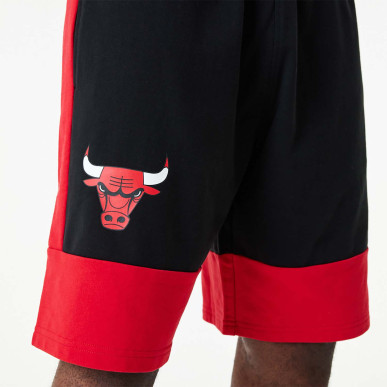Short NBA Chicago Bulls New Era Colour Block Noir pour homme