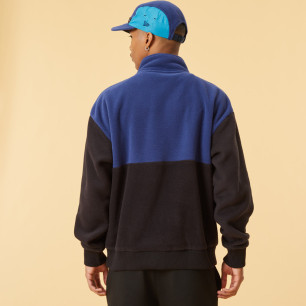 Men's New Era Color Block Sweat Zip Blue