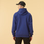Sweat à capuche New Era Patch Oversized Bleu