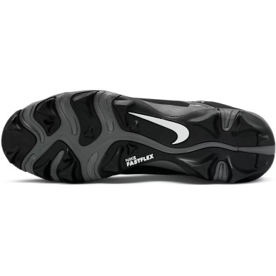 Crampones de fútbol americano Nike Alpha Menace Shark 3 Mid Negro gris