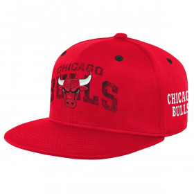 Gorra NBA Chicago Bulls Outerstuff Collegiate Arch Snapback rojo para Chico