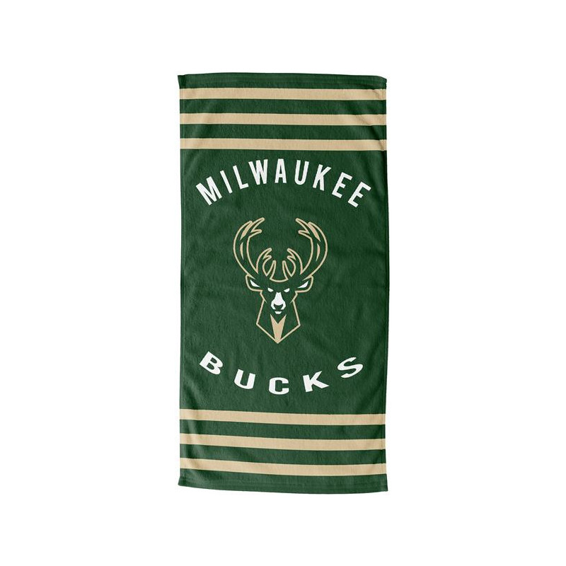 NBA Beach Stripes Towel Milwaukee Bucks