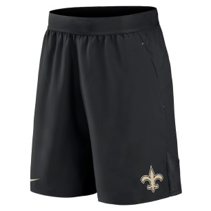 Short NFL New Orleans Saints Nike Stretch Woven Negro para hombre