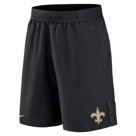 Short NFL New Orleans Saints Nike Stretch Woven Negro para hombre
