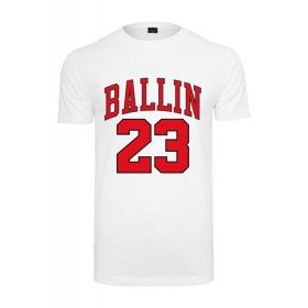 T-Shirt Ballin 23 Mister Tee Blanco