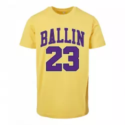 T-Shirt Ballin 23 Mister Tee amarillo