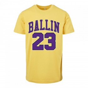 T-Shirt Ballin 23 Mister Tee amarillo