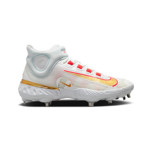 Men's Nike Alpha Huarache Elite 4 Mid Playoff Pack Baseball cleats White