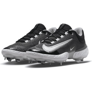 Crampones de beisbol Nike Alpha Huarache Elite 4 low Metal Negro