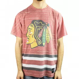 T-shirt NHL Chicago Blackhawks Mitchell & ness Jumbtron 3.0 Rojo