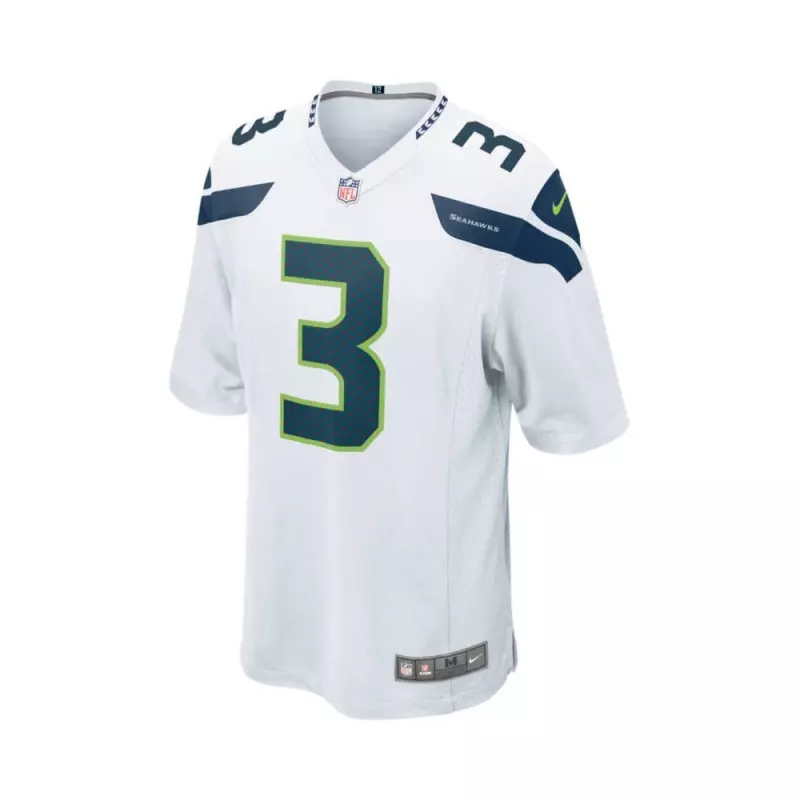 Camiseta NFL Russell Wilson Seattle Seahawks Nike Game Team colour Blanco