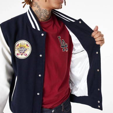 New Era Varsity Jacket MLB Los Angeles Dodgers Navy