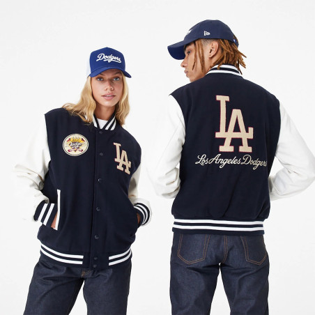 Bomber MLB Los Angeles Dodgers New Era Varsity Bleu marine