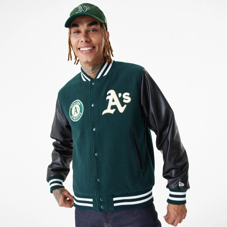 Bomber MLB Oakland Athletics New Era Varsity vert