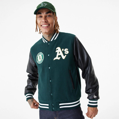 Bomber MLB Oakland Athletics New Era Varsity vert