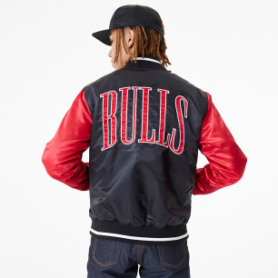 Bomber NBA Chicago Bulls New Era Satin Noir