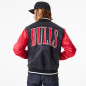 Bomber NBA Chicago Bulls New Era Satin Noir