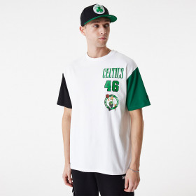 T-Shirt NBA Boston Celtics New Era Arch Wordmark Oversize Blanc